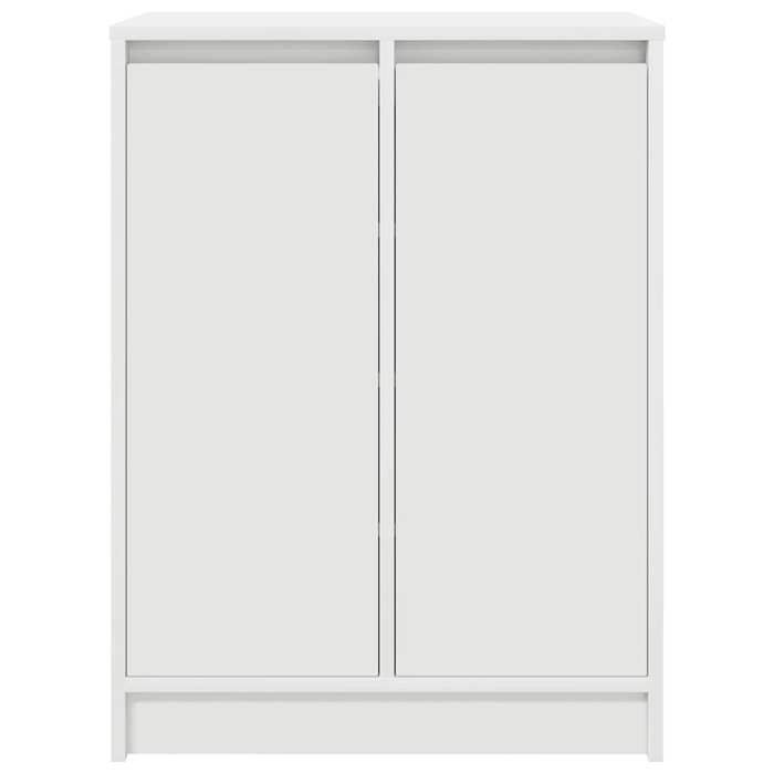 Elégant Meuble à chaussures Blanc - Armoire à chaussures blanc 57x34x76cm - bois dingénierie PRO9633345892774