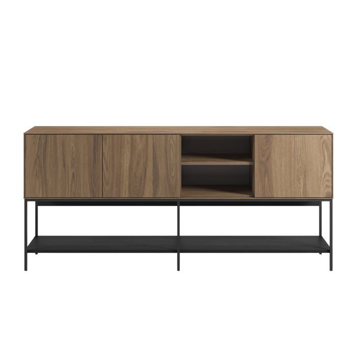 TIA - Buffet 180cm en mélamine Chêne clair TIA - Buffet 180cm en mélamine Chêne clair