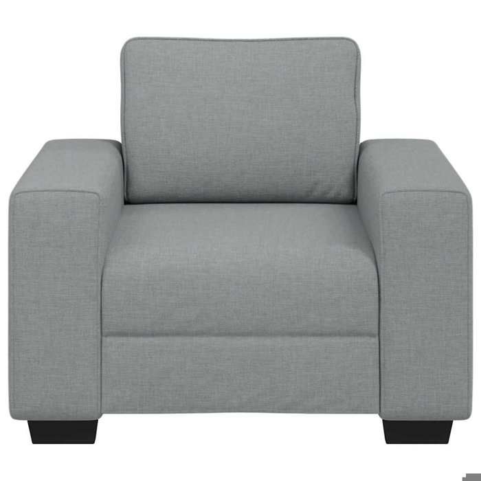 Canapé 1 PLACE - Moderne Fauteuil - pour 1 personne - gris clair 100x77x82 cm tissu C5534