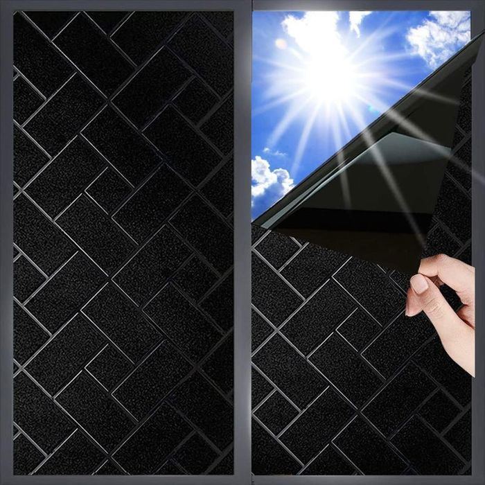 Film fenêtre électrostatique anti-UV & occultant – 44x200 cm effet dépoli pour maison/bureau