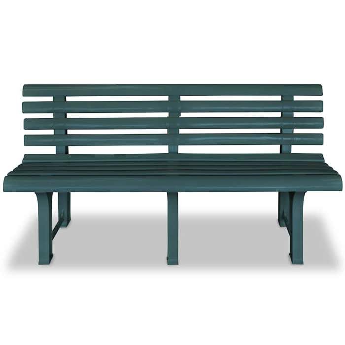 EASYLIFE Banc de jardin 145 5 cm Plastique Vert VIDAXL Cadre stable LL889