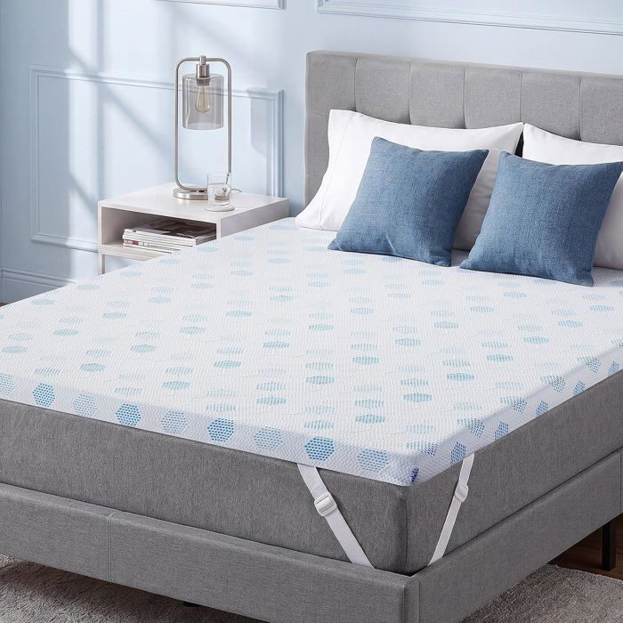 Surmatelas 140X190 Mousse Mémoire Forme Gel 7Cm Respirant 2 Personnes[BI21]