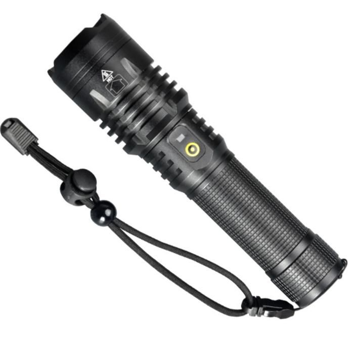 Torche Lampe de Poche LED Tactique Ultra Puissante Militaire Rechargeable USB étanche Ménage Outillage Randonnée Camping TOP