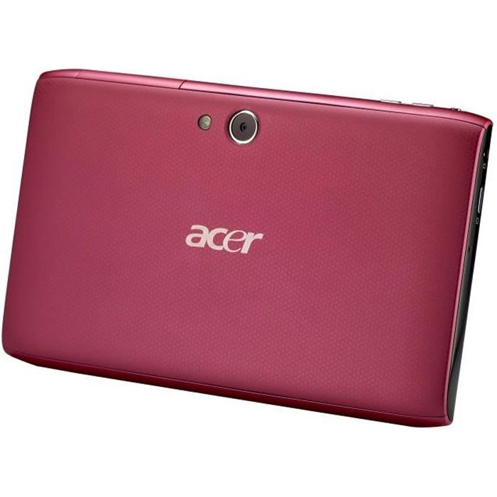 Tablette Acer ICONIA Tab A100 - 8 Go - Android 3.2 - Rouge cerise