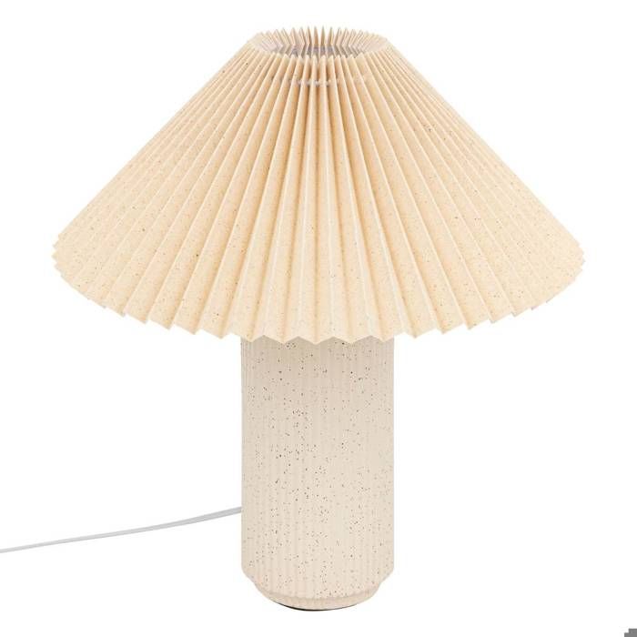 Lampe à poser Talya porcelaine beige H38cm - Atmosphera Créateur dintérieur