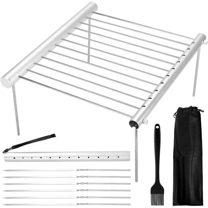 Kit Barbecue Pliable Camping Grille Barbecue Pliable en Acier