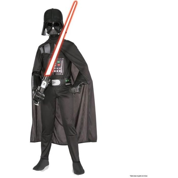 Déguisement Classique Dark Vador Star Wars - Adolescent - 150 à 162 cm - Polyester - 4 pièces