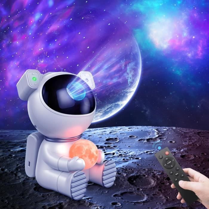 astronaute projecteur ciel étoilé - lampe veilleuse pour enfant bébé - led  pied