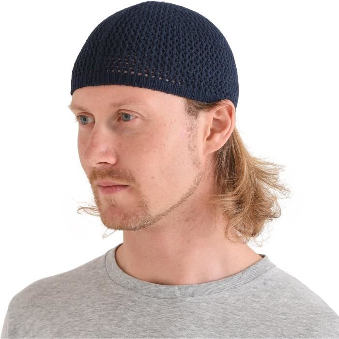 CHAPEAU KUFI MUSULMAN D'Hiver Turc Bonnet Pour Homme En Laine Mélangée EUR 11,36 - FR