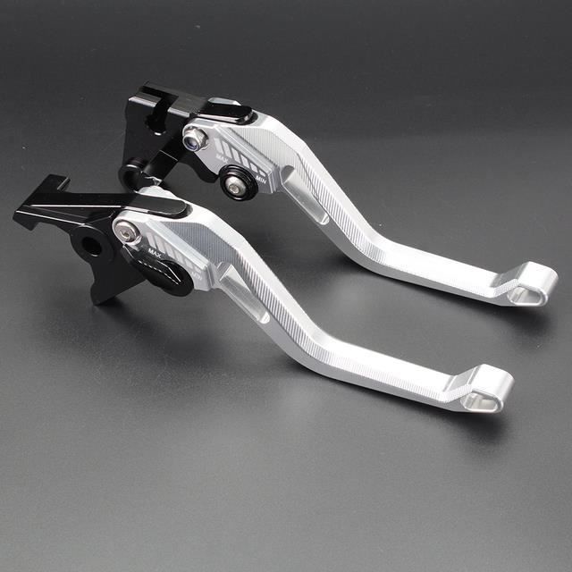 Kyoto Kit Complet Leviers Freins + Embrayage Universel Argent - Parfait Pour Toutes Motos