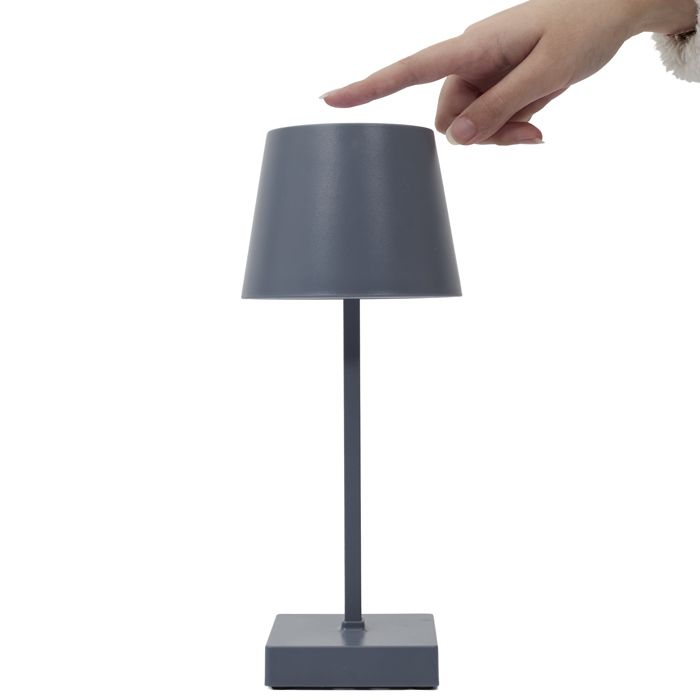 Lampe - HOME DECO FACTORY - Tactile - LED - Gris