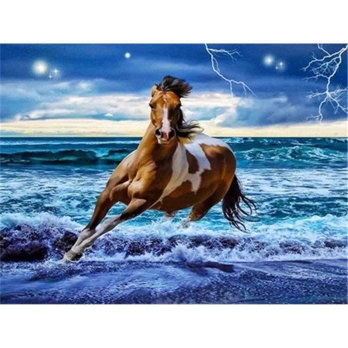 5D Diamond Painting Kit complet phare peinture diamant pour adultes enfants, diamant cristal art enfants, bricolage strass point de croix kit à broder, diamant peinture pour décoration maison, 60 x 80