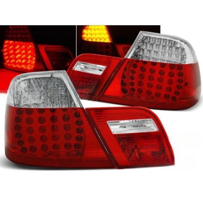 Paire de feux arriere BMW serie 3 E46 coupe de 04/1999 03/2003 rouge et blanc-27335718