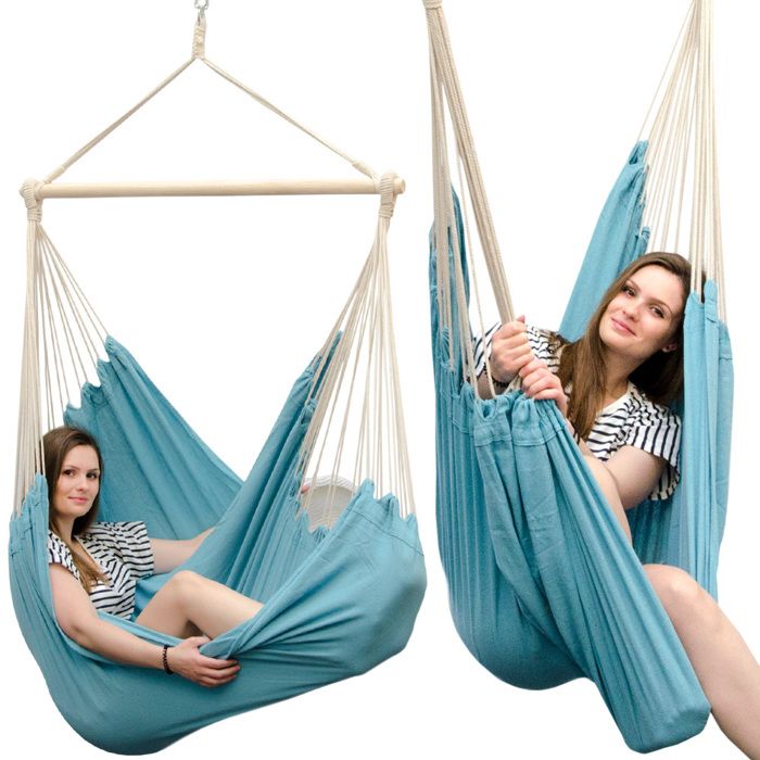 Hamac Suspendu Chaise 200 kg 2 personnes 173 cm XXL Hängesitz suspendu fauteuil à bascule