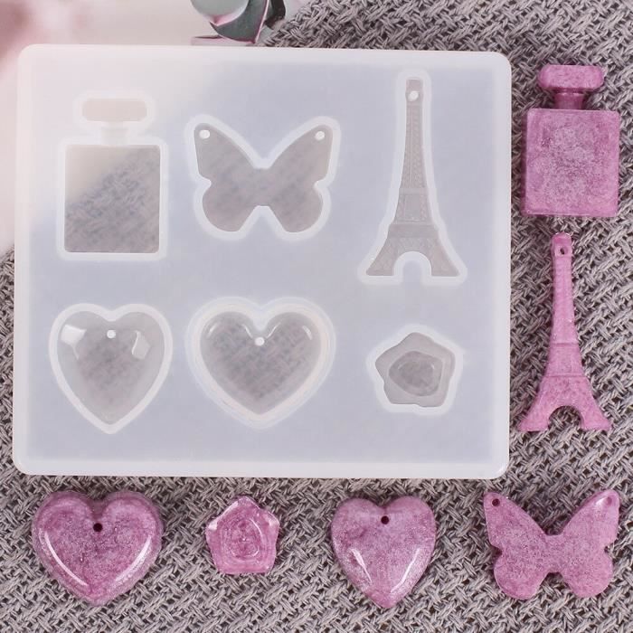 Lot De Moules En Silicone Pour Pendentifs Et étiquettes - Tailles 11 à 41 Mm, Idéal Pour La Résine époxy