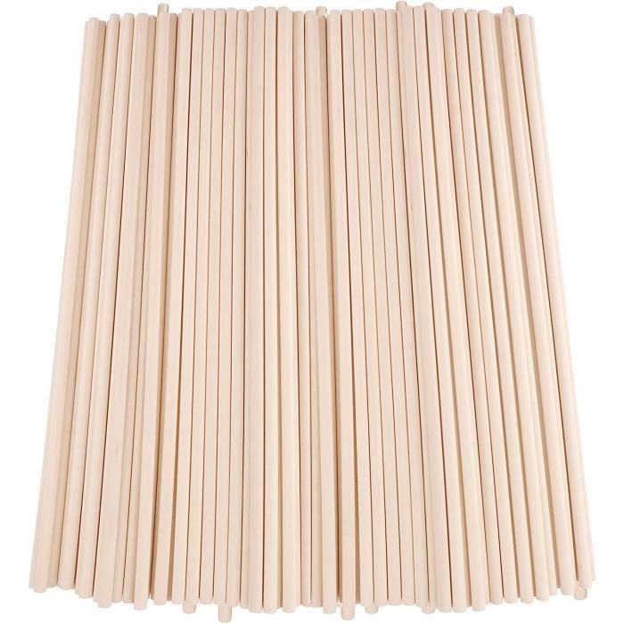 Lot De 30 Baguettes En Bois Carrées VIDETOL - 30 X 3 X 1 Cm, Bois Naturel, Pour Bricolage, Sculpture, Modélisme - 4