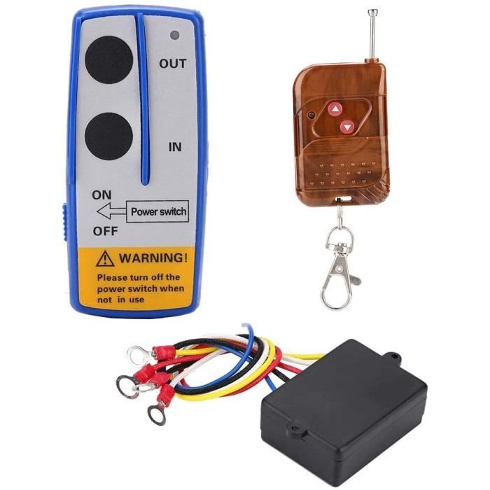 Kit Télécommande Treuil Sans Fil KIMISS 12V - Portable Et Étanche