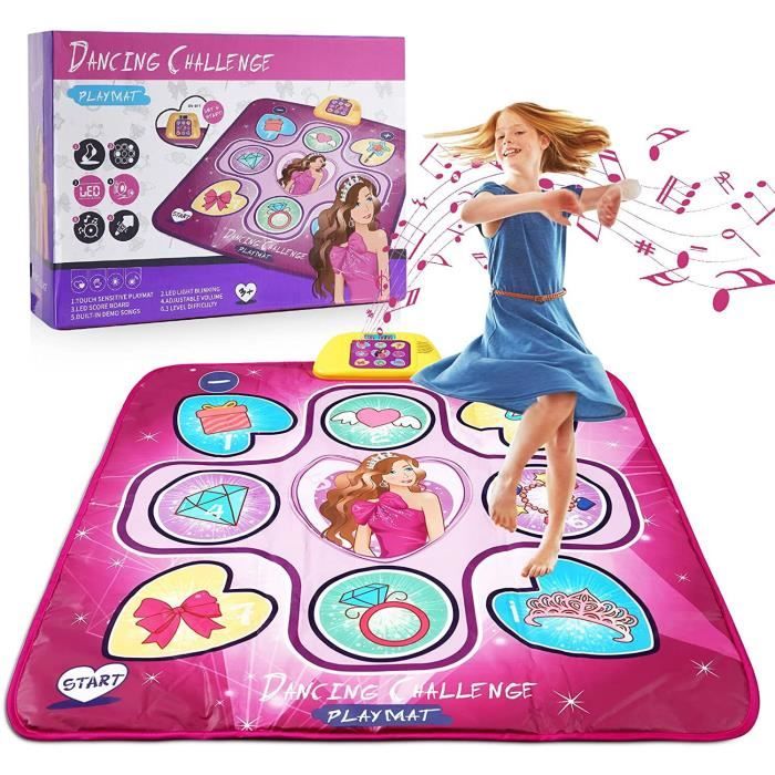 kramow Tapis de danse avec lumières LED, musique, prise en kramow Tapis de danse avec lumières LED, musique, prise en