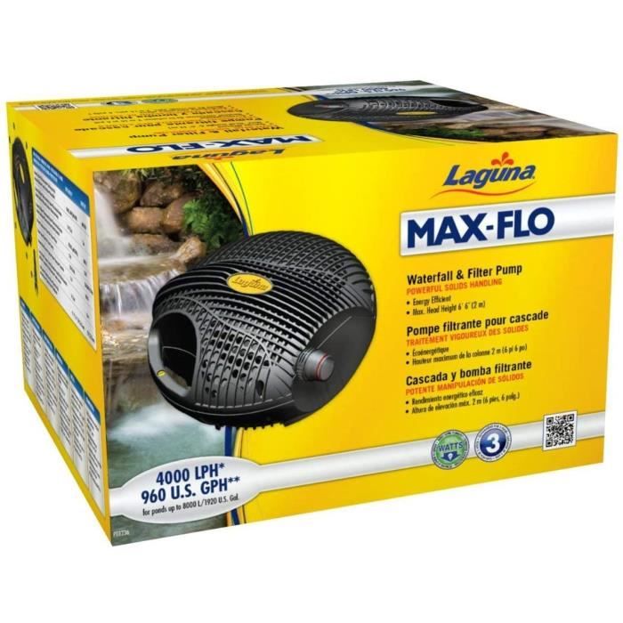 Pompe Bassin Laguna Max Flo 2900 - Débit 11000 L/H, 57W, Pour Filtration Et Cascade
