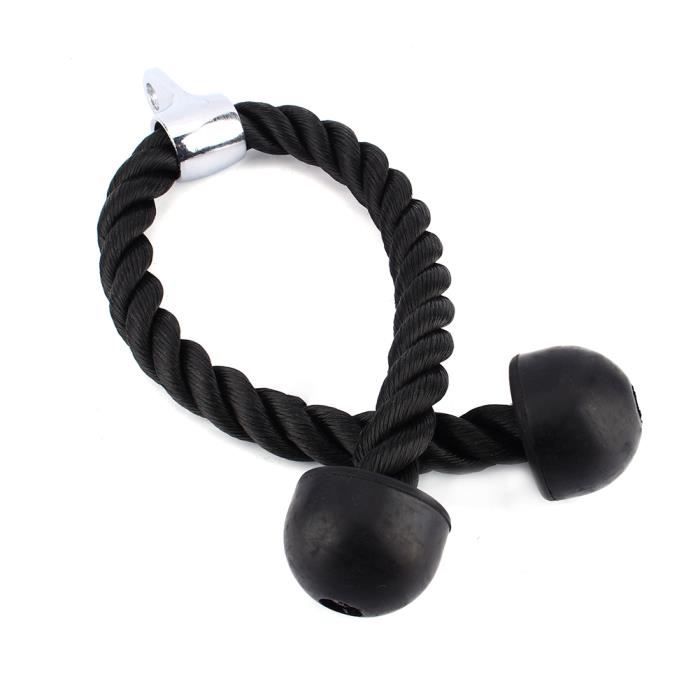 Corde Triceps Corde de Traction Musculation Tricepes Bicepes Accessoire de Tirage Poignées de Résistance