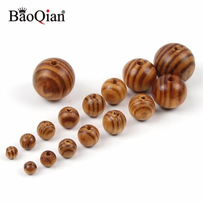 Lot De 84 Perles En Bois – Tailles Et Formes Variées, Pour Création DIY Et Bijoux