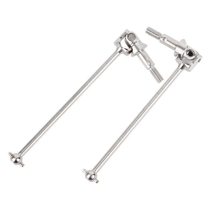 Alomejor Arbre D'Entraînement Universel RC 5mm - Kit Complet Pour Voiture RC 1/10 HSP 94111 94108 (Argent)