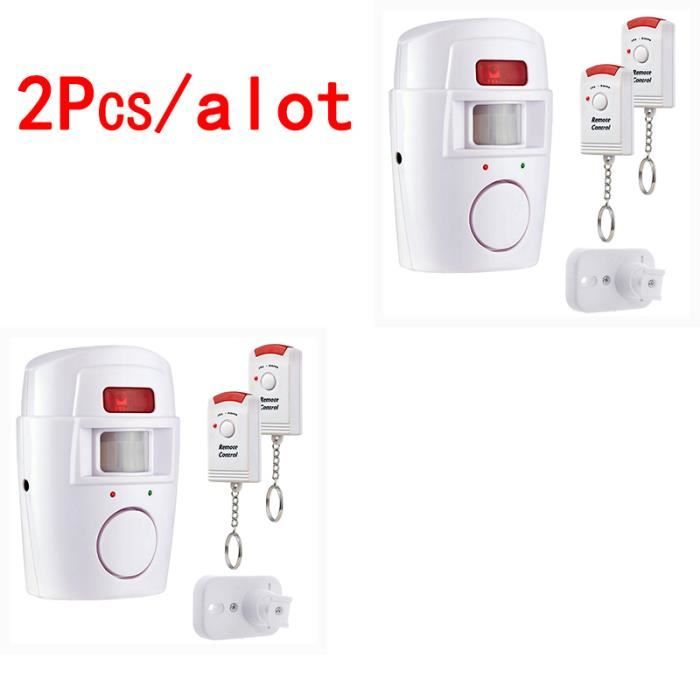 2 pièces Système d'alarme de sécurité domestique intelligent sans fil PIR,  capteur infrarouge, Anti-vol, déte - Cdiscount Bricolage