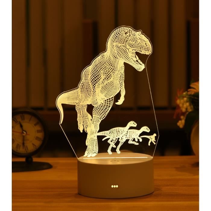 3D Lampe Illusion Optique Créativité En Forme De Cœur Led Veilleuse
