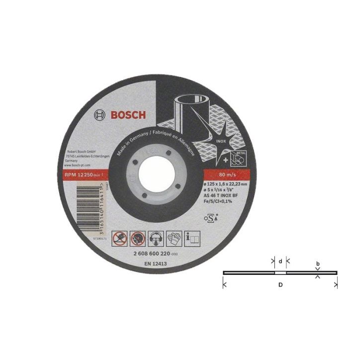 Bosch Disque à tronçonner INOX 2608600096 - Ø 230 Al 2223 Ep 20