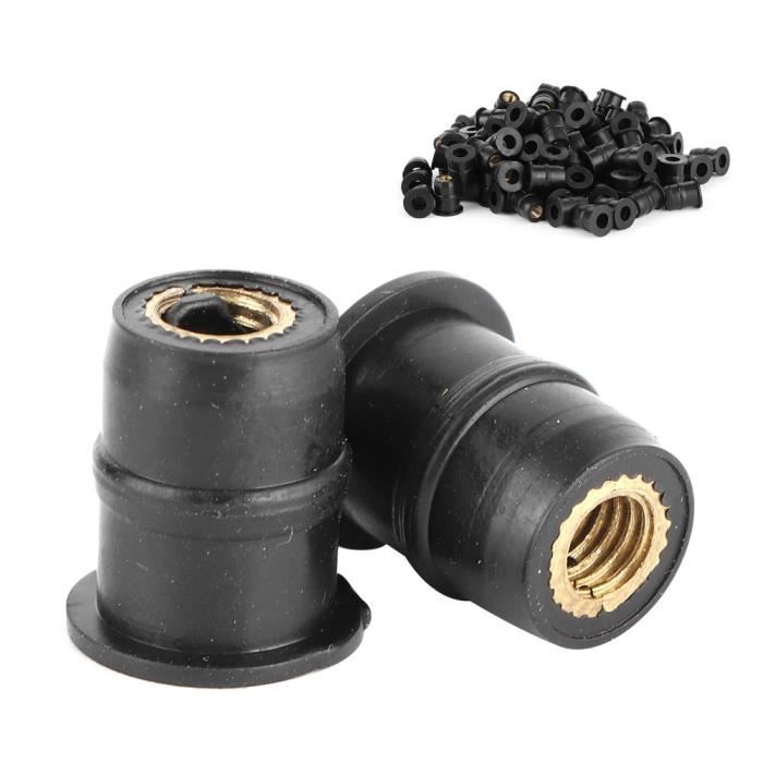 écrou Pare Brise Moto Nevoluxer Moto Écrou De Pare-Brise Moto Haute Résistance Kit écrou Caoutchouc Laiton M4 M5