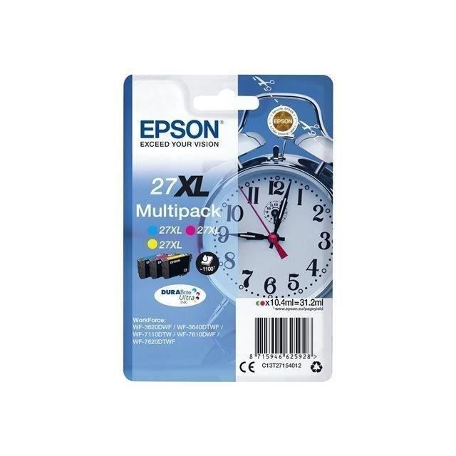 EPSON Multipack T2715 XL – Réveil – Cyan Magenta Jaune (C13T27154012)