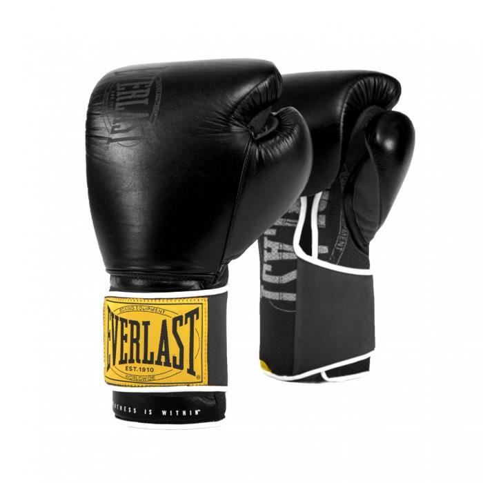 Gants EVERLAST 1910 Classic Gl Noir 14OZ Mixte Cuir