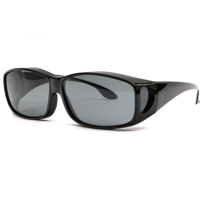 Surlunettes de soleil polarisantes Noires Confort Fyxia - Noir - Taille unique