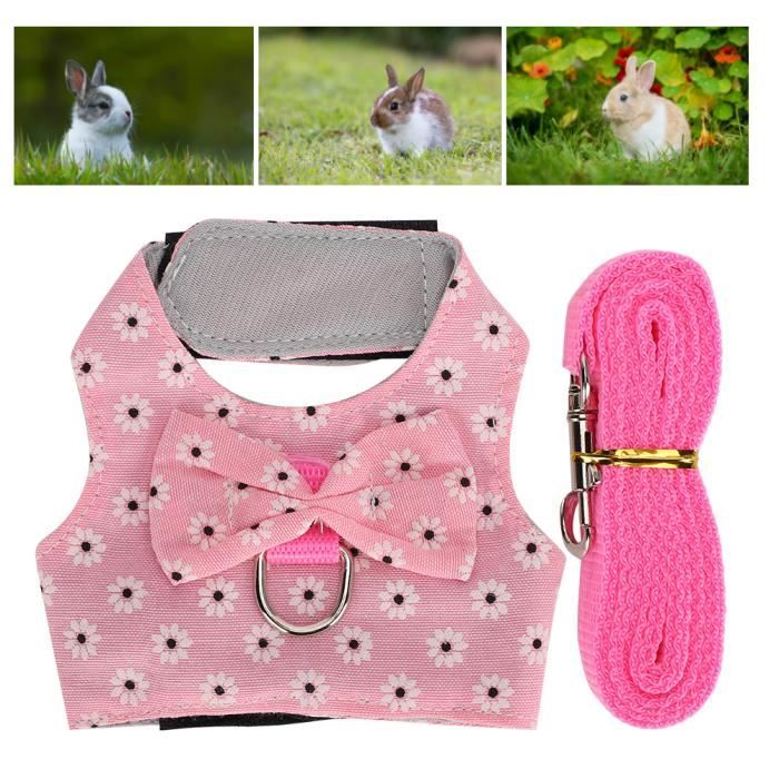 Comparer les prix de Fafeicy Harnais Lapin Vest avec Laisse - Accessoires pour Petit Animal