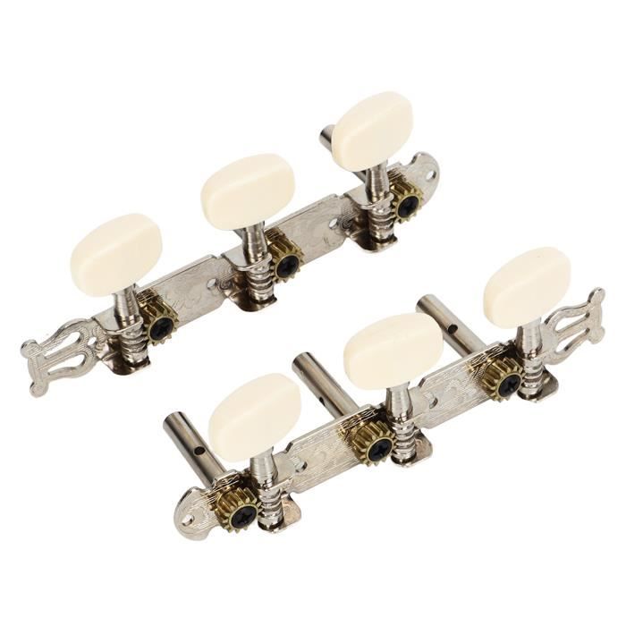 Chevilles Accord Mandoline Métal Lot De 2 Mécaniques D'accord 5R5L Pour Guitare/mandoline - Chevilles Métalliques, Remplacement Tuning Pegs Chevilles Accord Guitare 5R5L