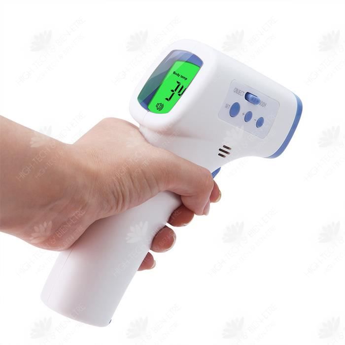 HTBE® Thermometre infrarouge sans contact retroeclairage tri