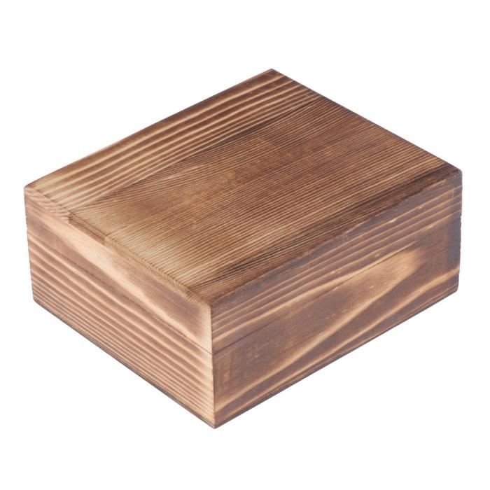 Coffret En Bois Brut Design Simple Pour Stockage Th Box Caisse coffret-en-bois-brut-design-simple-pour-stockage-th-box-caisse