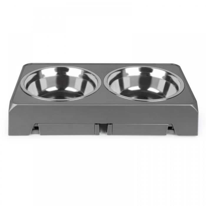 Meilleurs prix pour Gamelle Surélevée pour Chien - JEOBEST - 44*24*8cm - Gris - Moyen - Rectangulaire