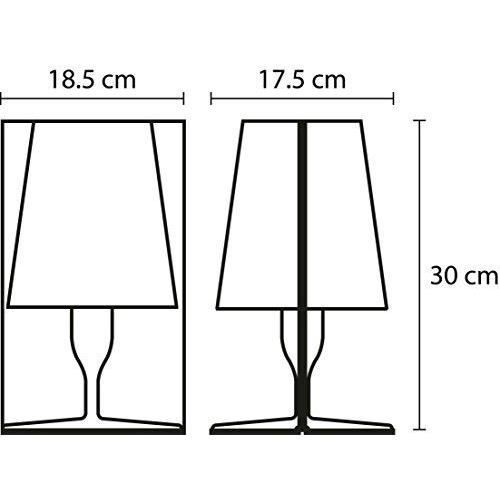 Kartell Lampe de Table Take Fumée - 9050.Q2FUME-18 5 X 17 5 cm H: 30 cm Kartell Lampe de Table Take Fumée - 9050.Q2FUME-18 5 X 17 5 cm H: 30 cm
