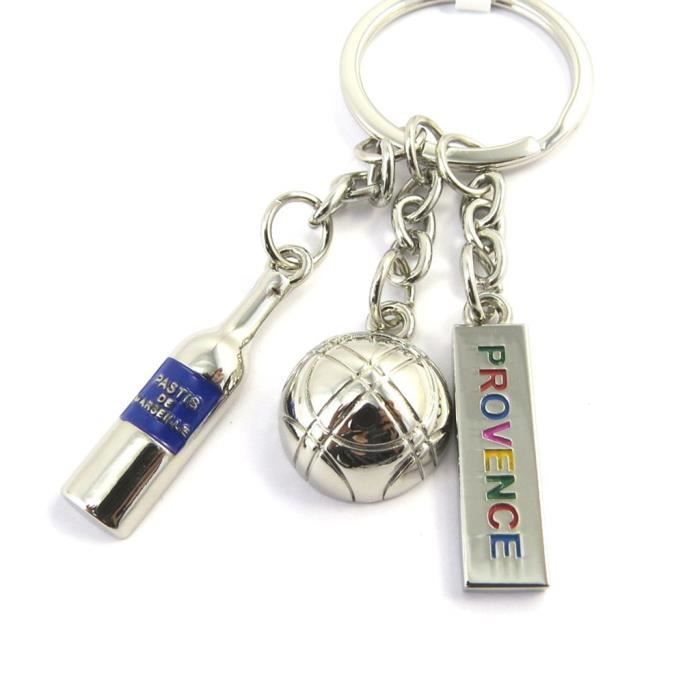 Porte clé personnalisé en forme de boule de pétanque