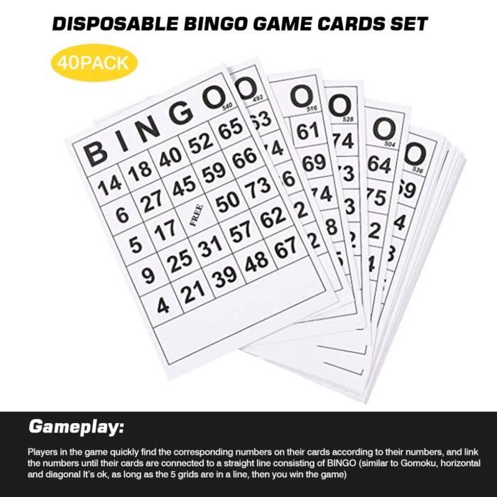 Jeu de Loto Bingo 90 Numéros avec Sphère Mélangeur + Comptoir + 12 Cartons
