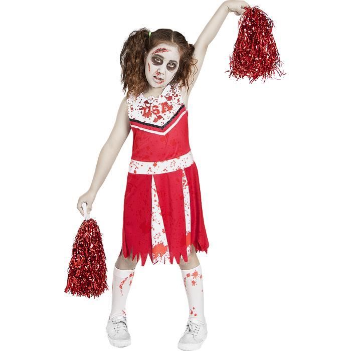 Déguisement zombie pom-pom girl Halloween