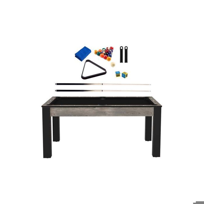 Billard convertible table 6 personnes Texas + pack accessoir