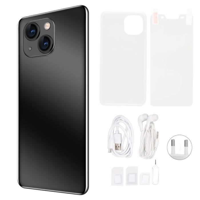 Pwshymi Téléphone mobile I13 PRO Smartphone I13 PRO avec écran QHD de 4,5 pouces double carte telephonie accessoires Prise UE
