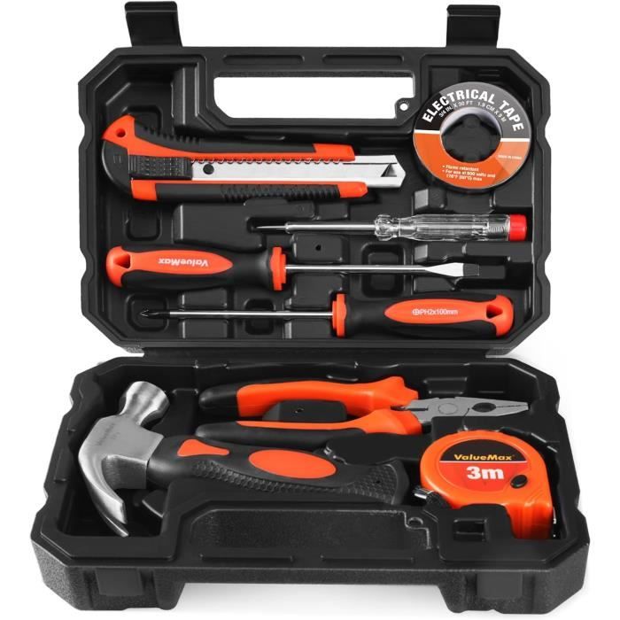 Caisse a Outil Avec Perceuse Visseuse Multifonction 230V, Malette Outils complete, Ensemble d