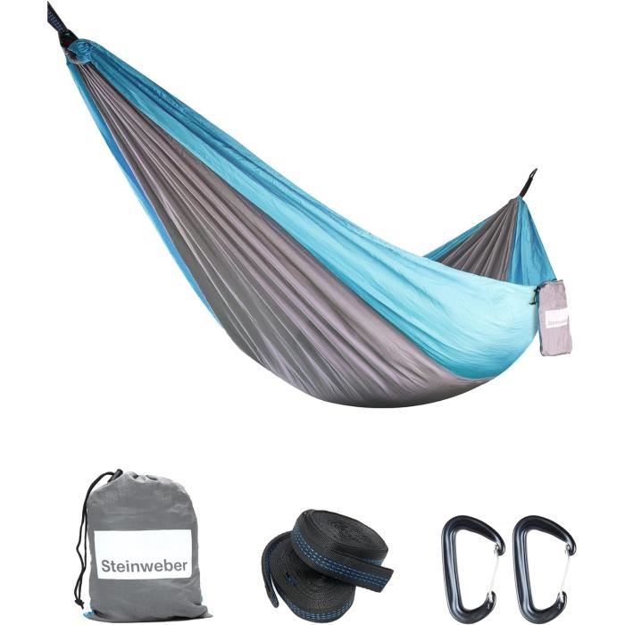 Hamac ENO DoubleNest® 2 Places – Atlas Strap Inclus – Bleu – Neuf