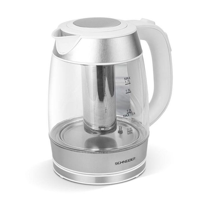 Bouilloire - SCHNEIDER - SCKE236TP - Verre 17 L - 2200 W - Socle 360°