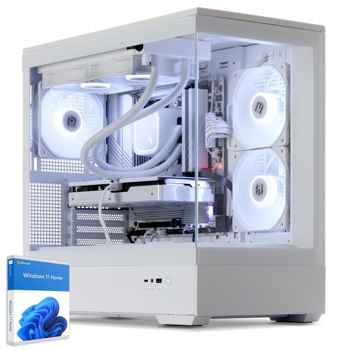 Sedatech PC Gamer Advanced Watercooling White Edition • AMD Ryzen 7 9800X3D • RX 9070 XT • 32Go DDR5 • 2To SSD M.2 • Windows 11