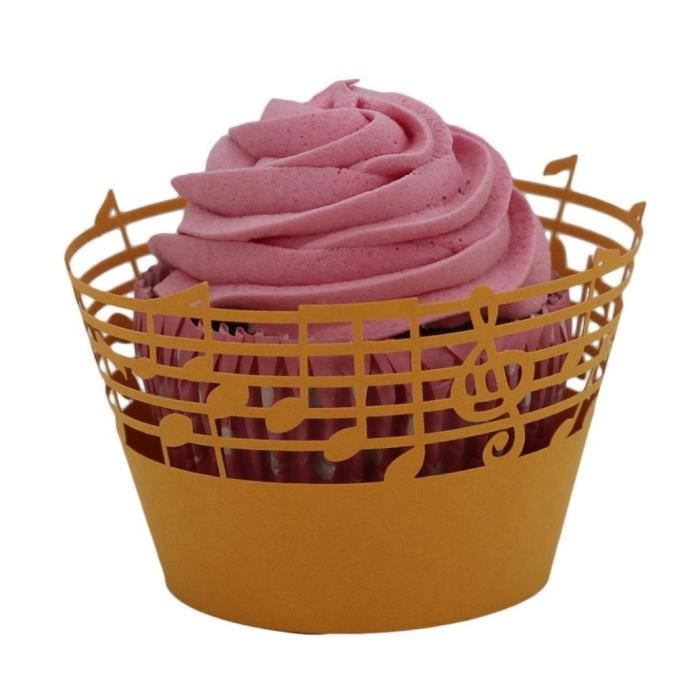 Moules A Gateaux 25pc Decoupe Laser Decoupe Laser Wrapper Cupcake Muffler De Tasse De Cuisson De Liner 5 2cm X 8 1cmry Cdiscount Maison