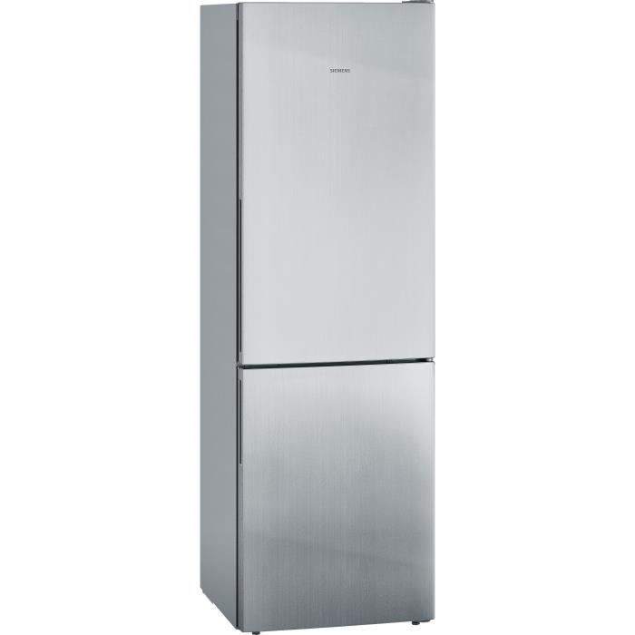 SIEMENS - Réfrigérateur combiné pose-libre IQ500 inox-easyclean -Vol.total: 308l - réfrigérateur: 21
